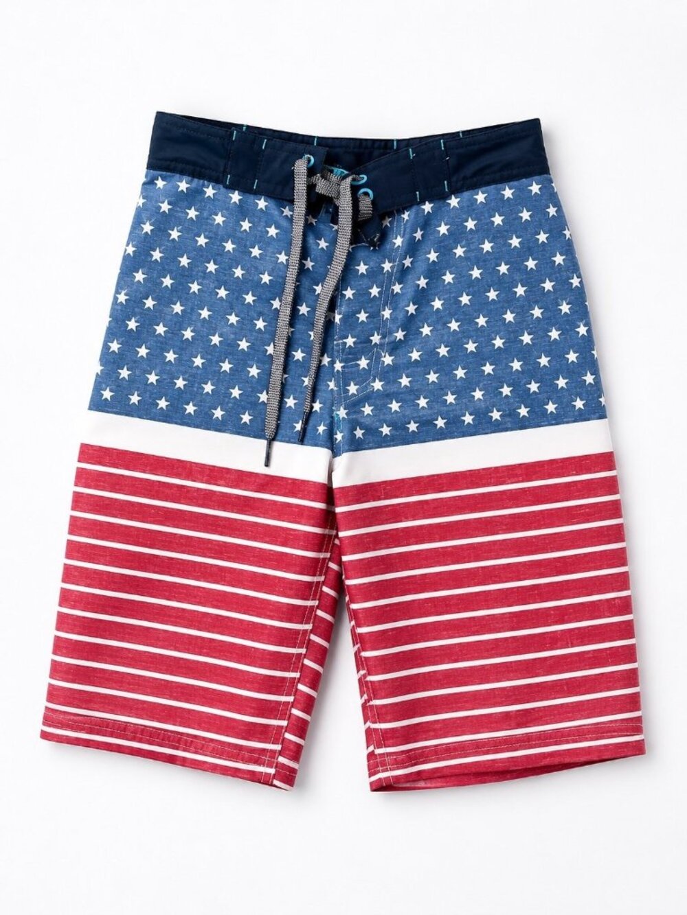 Mossimo Supply Co American Flag Board Shorts Size 36 Patriotic Swim Trunks